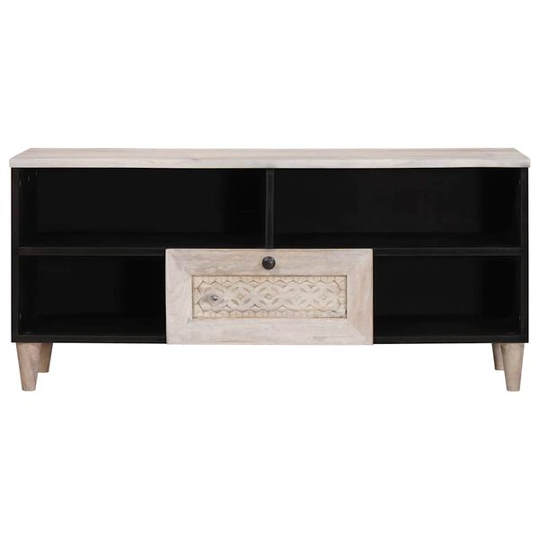 vidaXL &Mu;&omicron;&nu;ά&delta;&epsilon;&sigmaf; TV &mu;&epsilon; &rho;ά&phi;&iota; &Lambda;&epsilon;&upsilon;&kappa;ό 105 x 33 x 46 &epsilon;&kappa;. &Epsilon;&pi;&epsilon;&xi;&epsilon;&rho;&gamma;&alpha;&sigma;&mu;έ&nu;&omicron; &xi;ύ&lambda;&omicron;