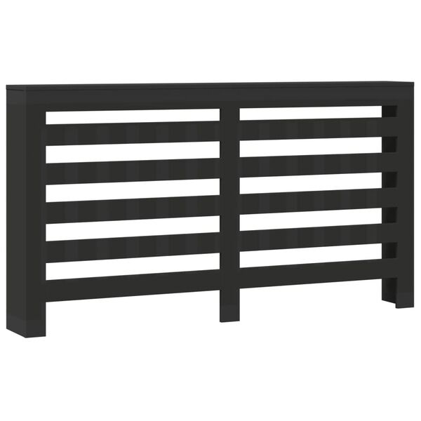 vidaXL Κάλυμμα Καλοριφέρ Μαύρο 175x20x82 εκ. από Επεξεργασμένο Ξύλο