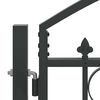 vidaXL Πύλη Φράχτη Άλλο Γκρι 400 x 175 cm Ατσάλι