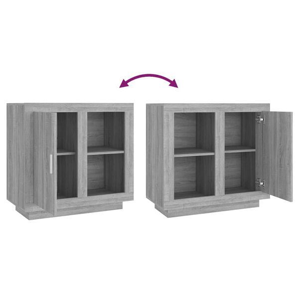 vidaXL Ντουλάπι Γκρι Sonoma 80 x 40 x 75 εκ.