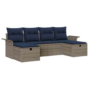 vidaXL &Sigma;&epsilon;&tau; &Kappa;&alpha;&nu;&alpha;&pi;έ &Kappa;ή&pi;&omicron;&upsilon; 6 pcs &Gamma;&kappa;&rho;&iota; &kappa;&alpha;&iota; &Nu;&alpha;&upsilon;&tau;&iota;&kappa;ό &sigma;&upsilon;&nu;&theta;&epsilon;&tau;&iota;&kappa;ό &rho;&alpha;&tau;ά&nu;