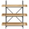 vidaXL Βιβλιοθήκη 3 Επιπέδων Sonoma Δρυς 100x33x108,5εκ. Επεξεργ. Ξύλο