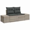 vidaXL Σετ Καναπέ Κήπου 7 pcs Ανοιχτό γκρι συνθετικό ρατάν