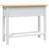 vidaXL Τραπέζι Κονσόλα Μεξικ. Corona Λευκό 90x34,5x73 εκ. Ξύλο Πεύκου