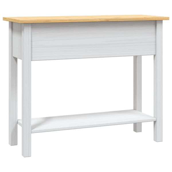 vidaXL Τραπέζι Κονσόλα Μεξικ. Corona Λευκό 90x34,5x73 εκ. Ξύλο Πεύκου