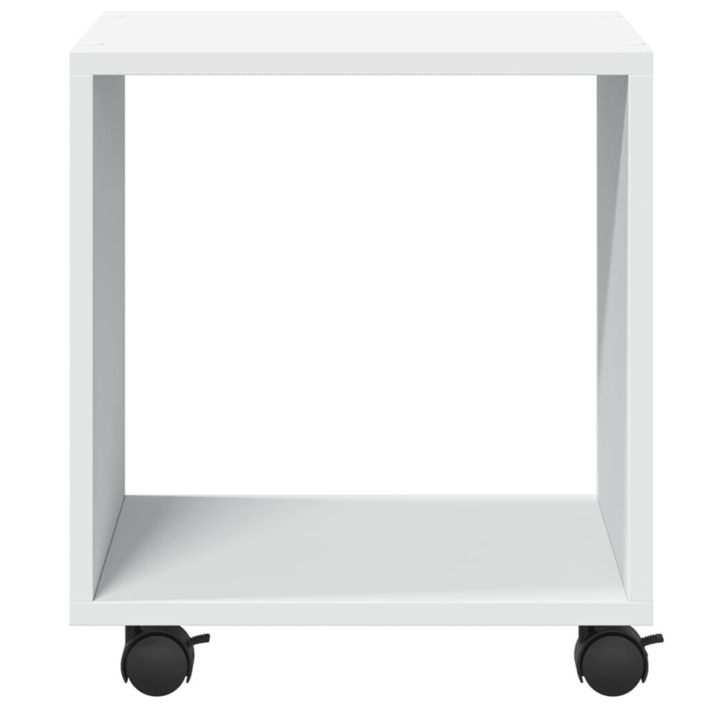 vidaXL Ντουλάπι Τροχήλατο Λευκό 37x33x42,5 εκ. από Επεξ. Ξύλο