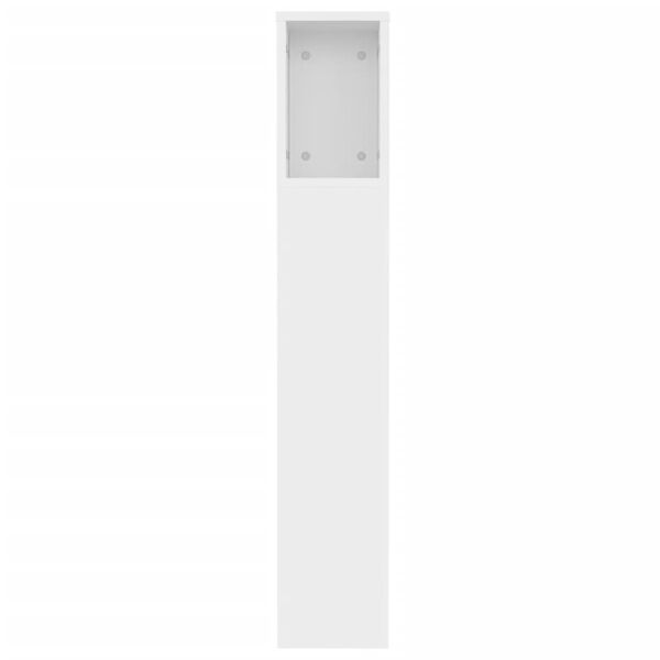 vidaXL Κεφαλάρι Με Αποθηκευτικό Χώρο Λευκό 120x18,5x102,5 εκ.