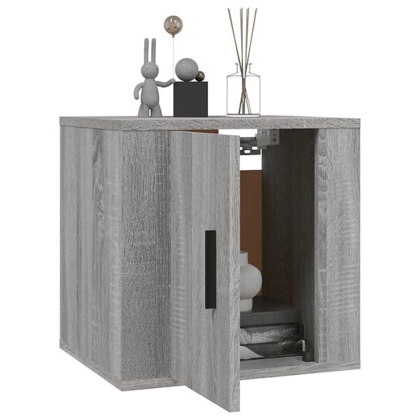 vidaXL Έπιπλα Τηλεόρασης Επιτοίχια 2 τεμ. Γκρι Sonoma 40x34,5x40 εκ.
