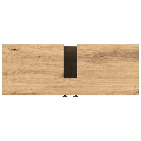 vidaXL Ντουλάπι νιπτήρα μπάνιου με ράφι artisan δρυς 80 x 30 x 60 cm