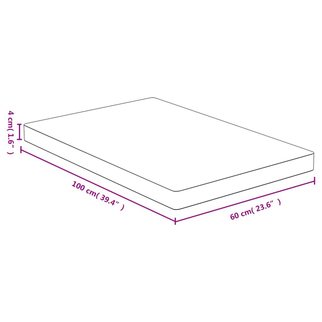 vidaXL Επιφάνεια Τραπεζιού 60x100x4 από Μπαμπού