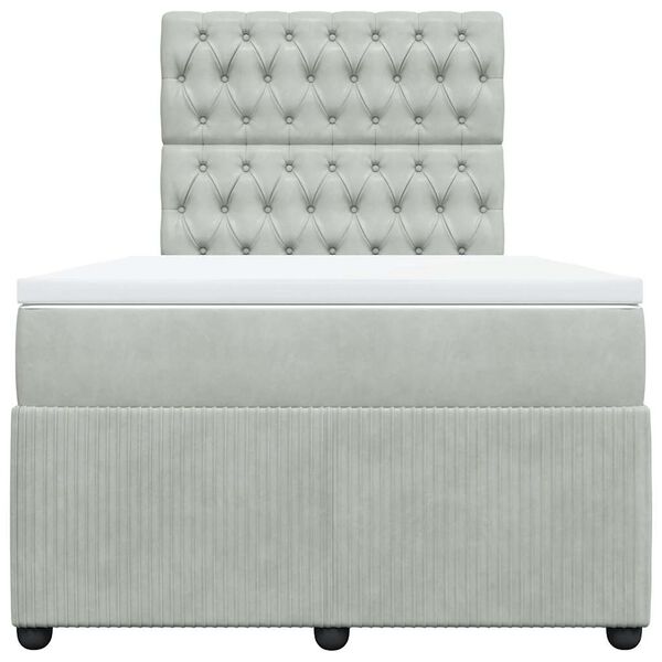 vidaXL &Kappa;&rho;&epsilon;&beta;ά&tau;&iota; Boxspring &mu;&epsilon; &Sigma;&tau;&rho;ώ&mu;&alpha; &Alpha;&nu;&omicron;&iota;&chi;&tau;ό &Gamma;&kappa;&rho;&iota; 120x200 &epsilon;&kappa;. &Beta;&epsilon;&lambda;&omicron;ύ&delta;&iota;&nu;&omicron;
