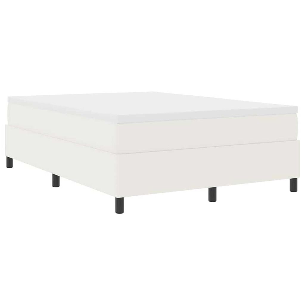 vidaXL Κρεβάτι με ελατήρια Κρεμ 140 x 200 cm Βελούδο
