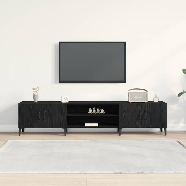 vidaXL Ντουλάπι TV Μαύρη Οξυά 180 x 31,5 x 40 εκ. Επεξεργασμένο ξύλο
