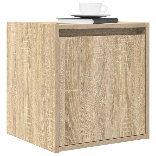 vidaXL Κομοδίνα Επιτοίχια Sonoma Δρυς 38x34x40 εκ.