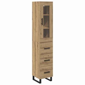 vidaXL Highboard Artisan Oak 34,5 x 34 x 180 &epsilon;&kappa;. &Epsilon;&pi;&epsilon;&xi;&epsilon;&rho;&gamma;&alpha;&sigma;&mu;έ&nu;&omicron; &xi;ύ&lambda;&omicron;