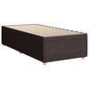 vidaXL Κρεβάτι Boxspring με Στρώμα Σκούρο Καφέ 80x200 εκ. Υφασμάτινο