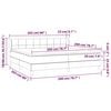 vidaXL &Kappa;&rho;&epsilon;&beta;ά&tau;&iota; Boxspring &mu;&epsilon; &Sigma;&tau;&rho;ώ&mu;&alpha; &Sigma;&kappa;&omicron;ύ&rho;&omicron; &Pi;&rho;ά&sigma;&iota;&nu;&omicron; 200x200&epsilon;&kappa;. &Beta;&epsilon;&lambda;&omicron;ύ&delta;&iota;&nu;&omicron;