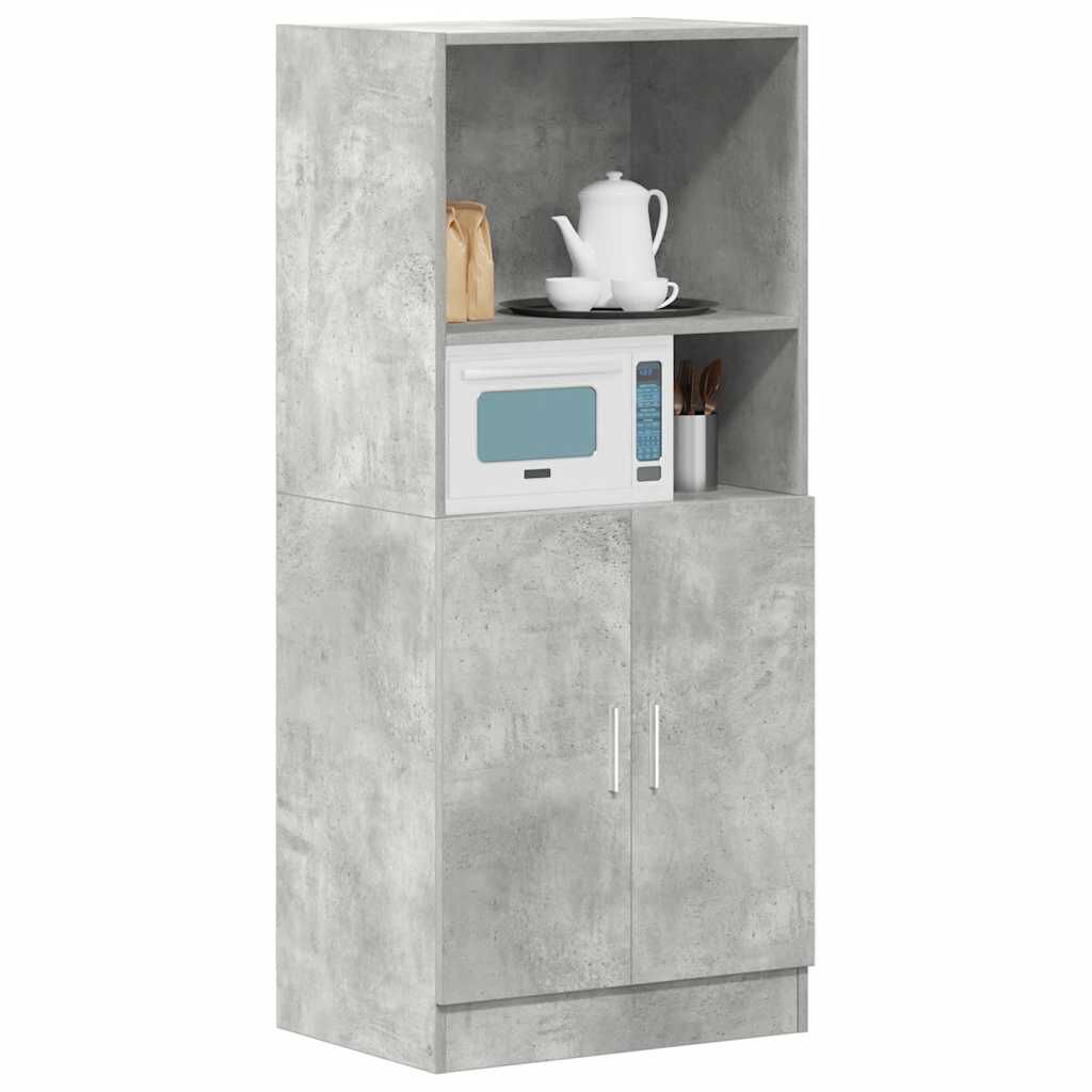 vidaXL Ντουλάπι κουζίνας σκυρόδεμα γκρι 57x41,5x131,5 cm