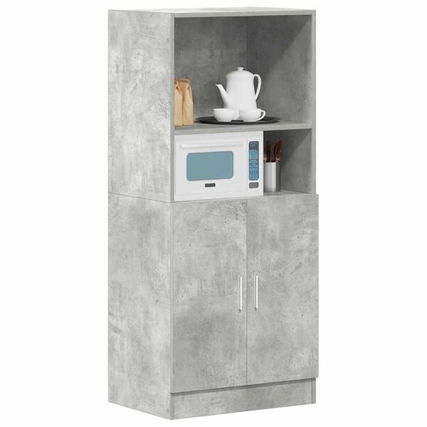 vidaXL Ντουλάπι κουζίνας σκυρόδεμα γκρι 57x41,5x131,5 cm