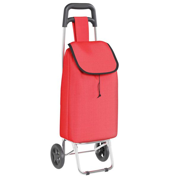 vidaXL Καρότσι Αγορών Κόκκινο 35 x 28 x 92 εκ. Ύφασμα Oxford
