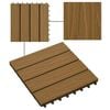 vidaXL &Pi;&lambda;ά&kappa;&alpha; &Kappa;&alpha;&tau;&alpha;&sigma;&kappa;&epsilon;&upsilon;ή&sigmaf; 3D &Sigma;&chi;&epsilon;&delta;ί&alpha;&sigma;&eta; 11 pcs &Xi;ύ&lambda;&omicron; teak 30 x 30 cm WPC