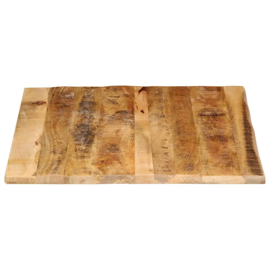 vidaXL Επιφάνεια Τραπεζιού 100x80x2,5 εκ. Live Edge Μασίφ Ξύλο Μάνγκο