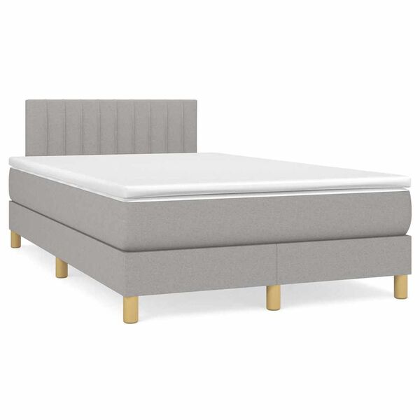 vidaXL &Kappa;&rho;&epsilon;&beta;ά&tau;&iota; Boxspring &mu;&epsilon; &Sigma;&tau;&rho;ώ&mu;&alpha; & LED &Alpha;&nu;.&Gamma;&kappa;&rho;&iota; 120x190&epsilon;&kappa;. &Upsilon;&phi;&alpha;&sigma;&mu;ά&tau;&iota;&nu;&omicron;