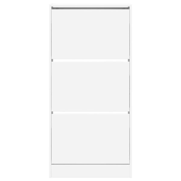 vidaXL Παπουτσοθήκη Λευκή 60x21x125,5 εκ. από Επεξεργασμένο Ξύλο