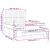 vidaXL &Kappa;&rho;&epsilon;&beta;ά&tau;&iota; Boxspring &mu;&epsilon; &Sigma;&tau;&rho;ώ&mu;&alpha; &Sigma;&kappa;&omicron;ύ&rho;&omicron; &Gamma;&kappa;&rho;&iota; 140x200 &epsilon;&kappa;. &Beta;&epsilon;&lambda;&omicron;ύ&delta;&iota;&nu;&omicron;