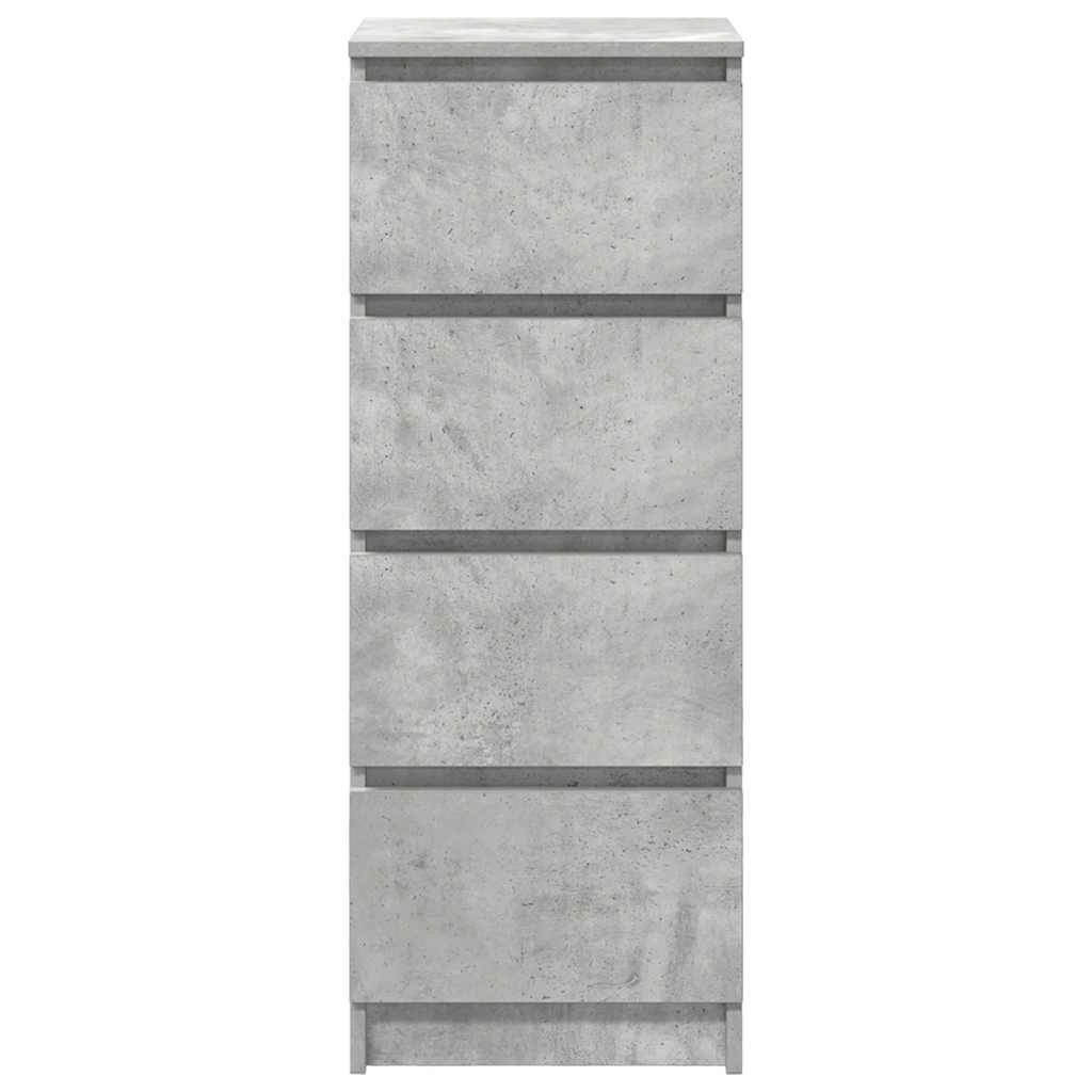 vidaXL Ντουλάπι Γκρι Σκυροδέματος 37,5x35x99 εκ. Επεξεργασμένο Ξύλο