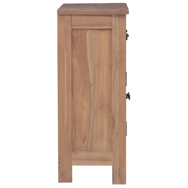 vidaXL Ντουλάπι με Συρτάρια 65 x 30 x 75 εκ. από Μασίφ Ξύλο Teak