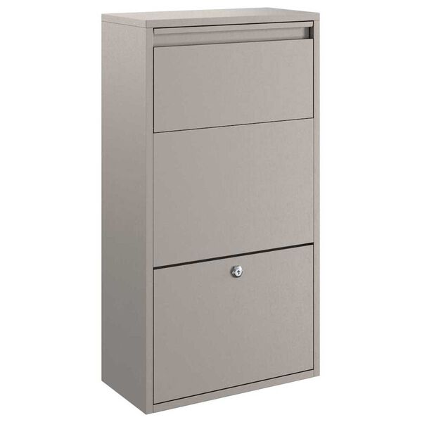 vidaXL Γραμματοκιβώτιο Πακέτων 44x22x82 εκ. Ανθεκτικό Ατσάλι