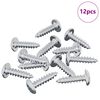 vidaXL &Beta;ί&delta;&alpha; 12 pcs &Alpha;&sigma;&eta;&mu;ί M4 x 16 &chi;&iota;&lambda; &Alpha;&tau;&sigma;ά&lambda;&iota;