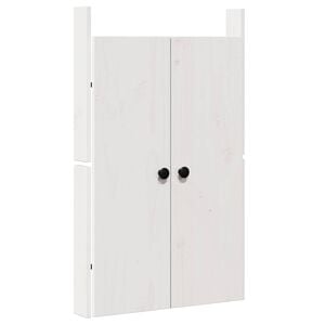 vidaXL &Pi;ό&rho;&tau;&alpha; &kappa;&omicron;&upsilon;&zeta;ί&nu;&alpha;&sigmaf; MEPPEL &Lambda;&epsilon;&upsilon;&kappa;ό 50 x 9 x 82 &epsilon;&kappa; &Mu;&alpha;&sigma;ί&phi; &xi;ύ&lambda;&omicron; &pi;&epsilon;ύ&kappa;&omicron;&upsilon;