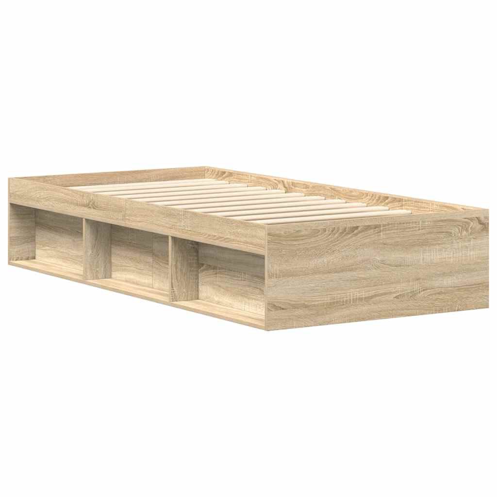 vidaXL Πλαίσιο Κρεβατιού Sonoma Δρυς 100x200 εκ.