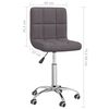 vidaXL Καρέκλα Τραπεζαρίας Περιστρεφόμενη Taupe Υφασμάτινη
