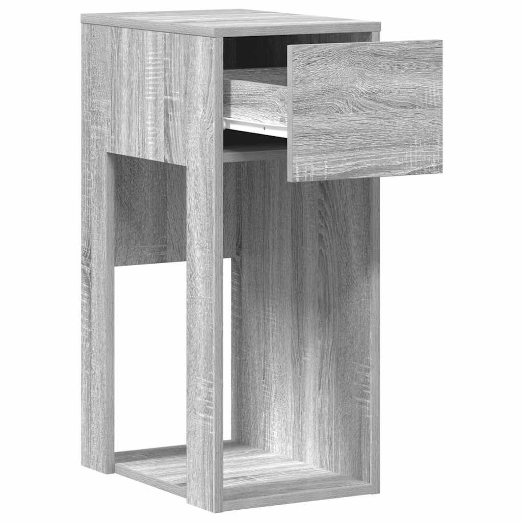 vidaXL Βάση πύργου υπολογιστή με συρτάρι Γκρι Sonoma 30x44x74 εκ.