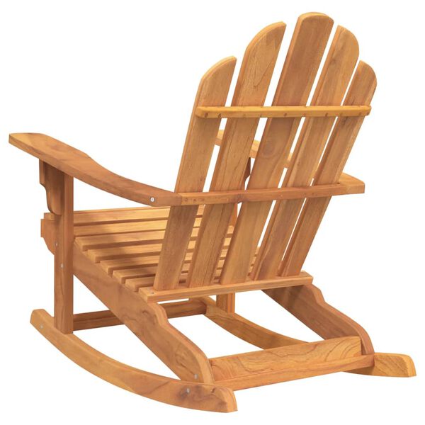 vidaXL Καρέκλα Κήπου Κουνιστή Adirondack 79x100x103 εκ Μασίφ Ξύλο Teak