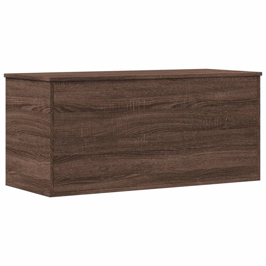 vidaXL Κουτί Αποθήκευσης Καφέ δρυς 100x42x46 εκ. Επεξεργασμένο Ξύλο