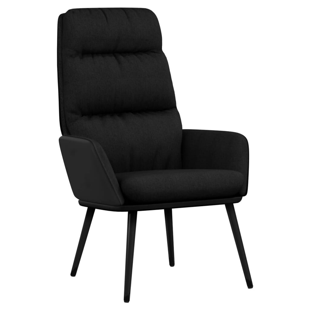 vidaXL Πολυθρόνα Relax Μαύρη Υφασμάτινη