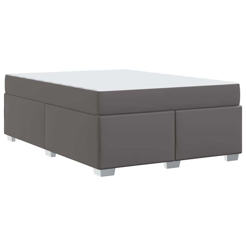 vidaXL Σκελετός Κρεβατιού Άλλο Γκρι 140 x 200 cm Τεχνητό δέρμα