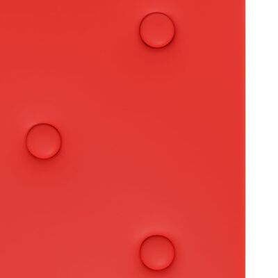 vidaXL Πάνελ Τοίχου 12 τεμ. Κόκκινο 60 x 30εκ. 2,16 μ² Συνθετικό Δέρμα