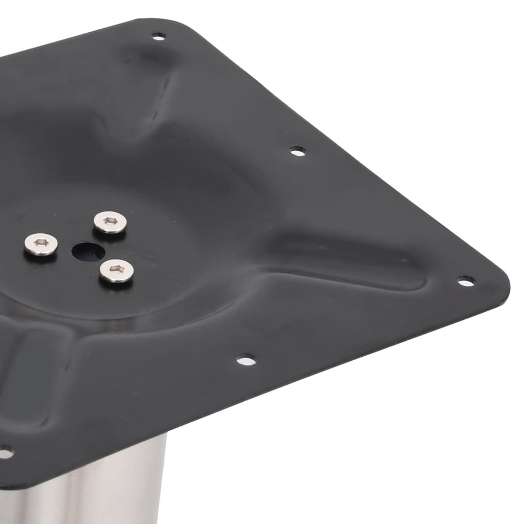 vidaXL Πόδι Τραπεζιού Bistro Ασημί 70x40x72 εκ. από Ανοξείδωτο Ατσάλι