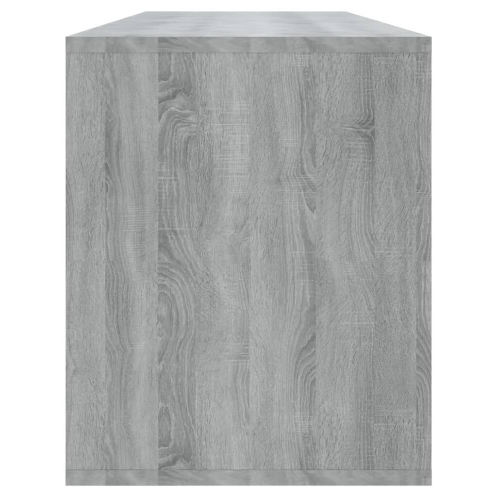 vidaXL Έπιπλο Τηλεόρασης Γκρι Sonoma 130x35x50 εκ. από Μοριοσανίδα