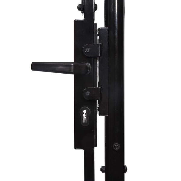 vidaXL Πόρτα Περίφραξης Διπλή με Λόγχες 400 x 225 εκ.