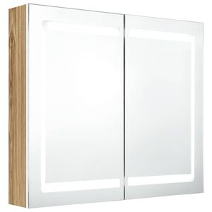 vidaXL &Kappa;&alpha;&theta;&rho;έ&phi;&tau;&eta;&sigmaf; &Mu;&pi;ά&nu;&iota;&omicron;&upsilon; &mu;&epsilon; &Nu;&tau;&omicron;&upsilon;&lambda;ά&pi;&iota; & LED &Lambda;&epsilon;&upsilon;&kappa;ό &kappa;&alpha;&iota; &Delta;&rho;&upsilon;&sigmaf; 80x12x68 &epsilon;&kappa;.