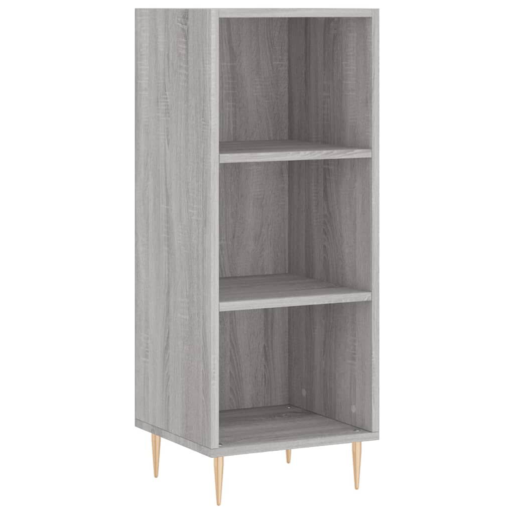 vidaXL Μπουφές Sonoma Γκρι 34,5 x 34 x 180 εκ. από Επεξεργασμένο Ξύλο
