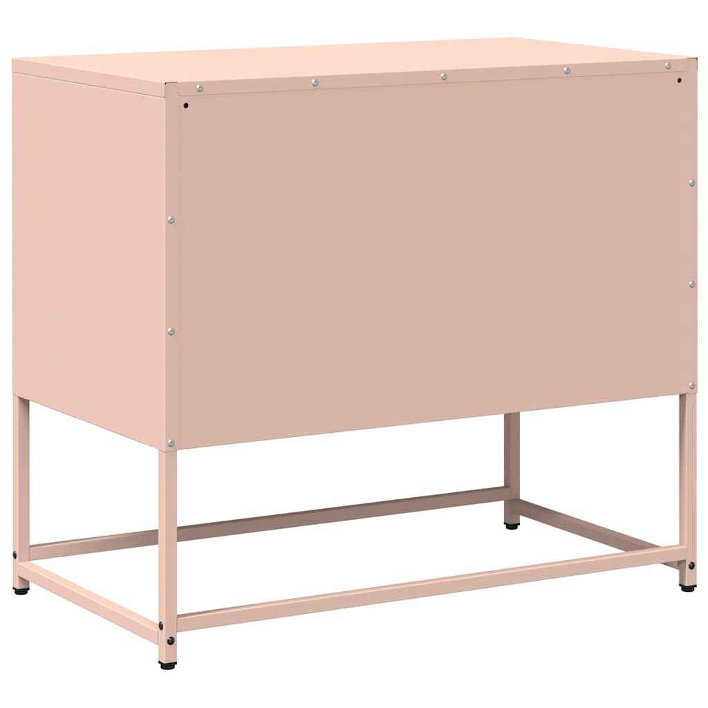 vidaXL Έπιπλο Τηλεόρασης Ροζ 68 x 39 x 60,5 εκ. από Χάλυβα