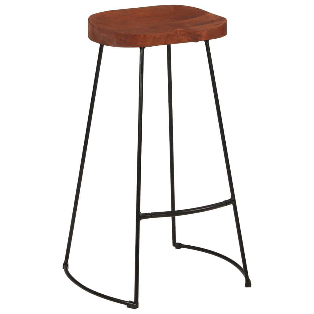 vidaXL Σκαμπό Μπαρ Gavin 2 τεμ. 50x40x78 εκ. από Μασίφ Ξύλο Μάνγκο