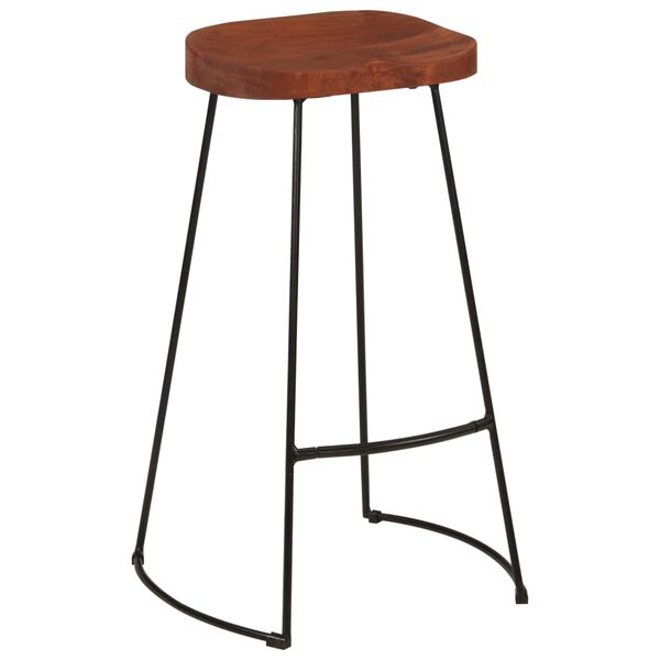 vidaXL Σκαμπό Μπαρ Gavin 2 τεμ. 50x40x78 εκ. από Μασίφ Ξύλο Μάνγκο